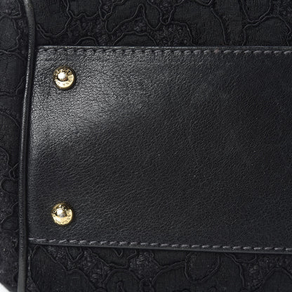 Dolce & Gabbana Calfskin Lace Large Miss Sicily Satchel Black 12 of 13
