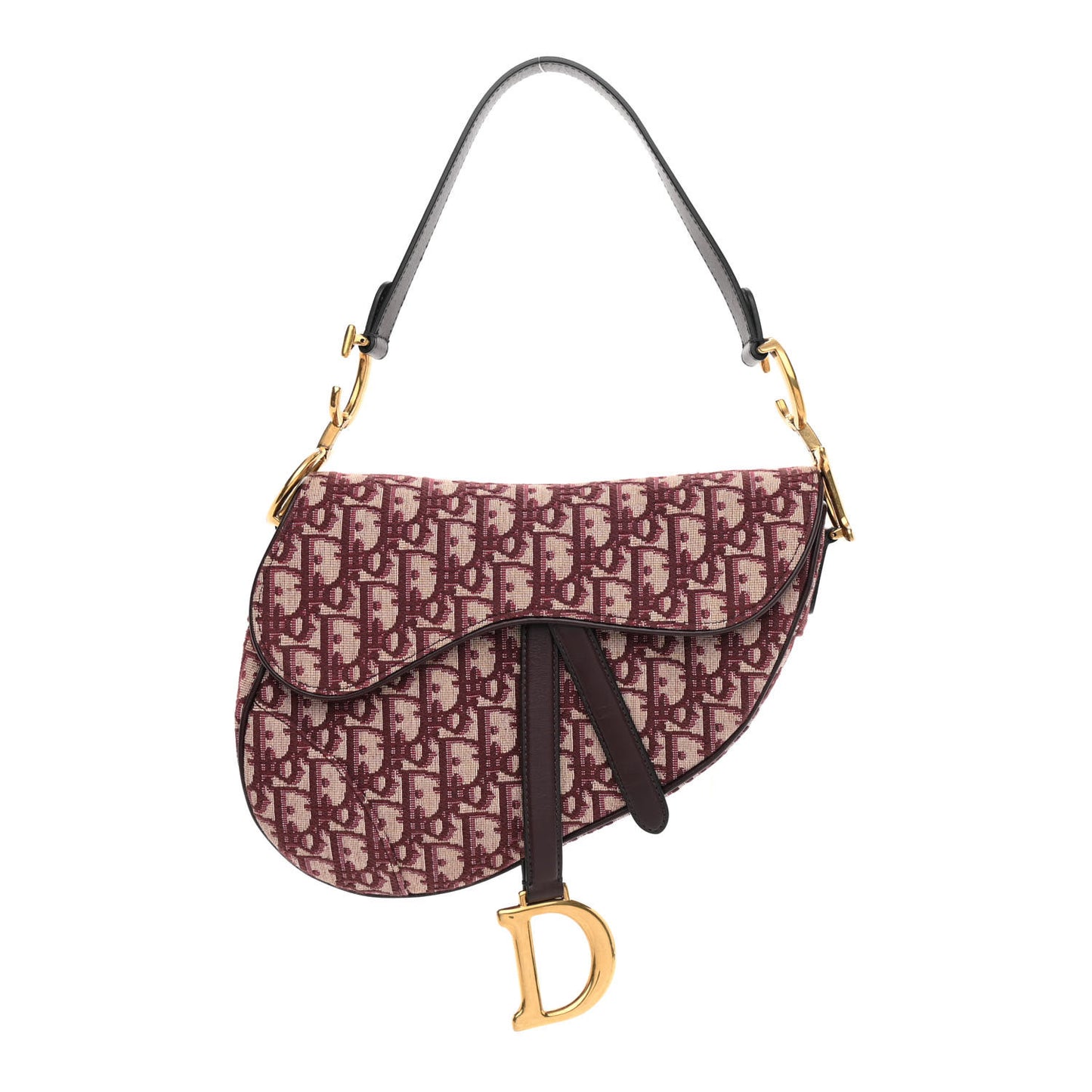 Oblique Saddle Bag Bordeaux