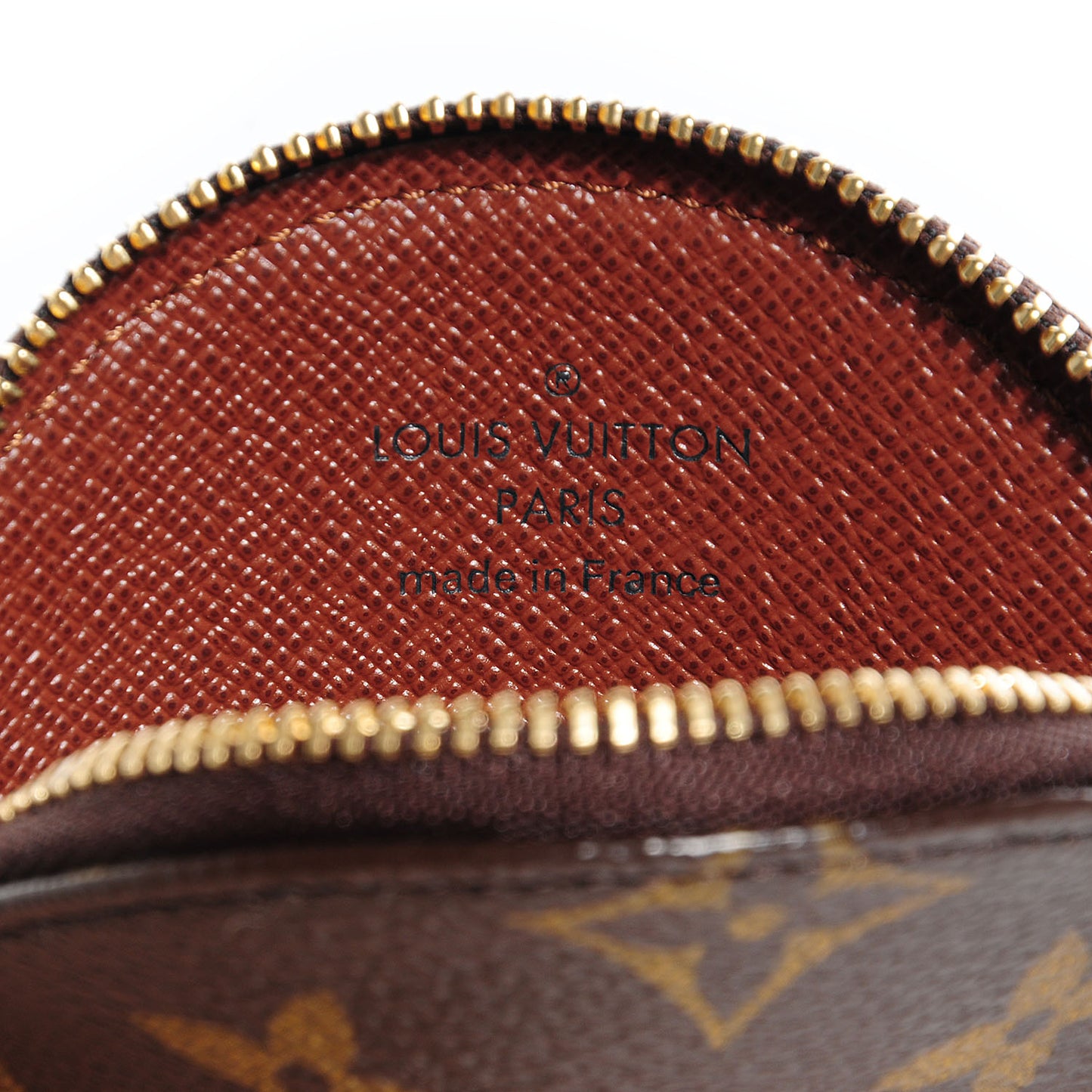 Monogram Round Coin Purse