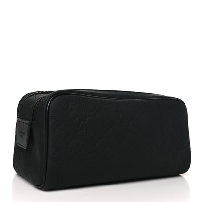 Louis Vuitton Taurillon Monogram Dopp Kit Toilet Pouch Black 3 of 8