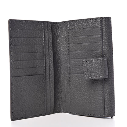 Fendi Cuoio Romano Selleria Peekaboo Continental Wallet Asfalto 6 of 10