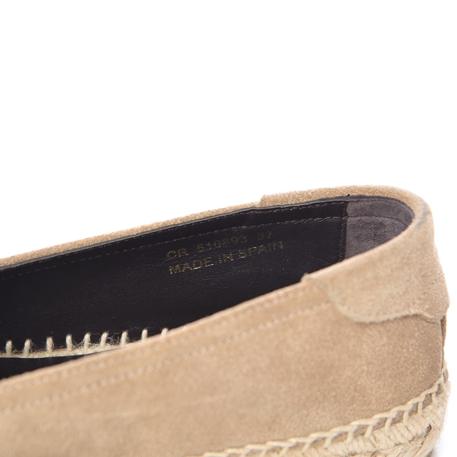 Saint Laurent Suede Espadrilles 7 Sable 6 of 11