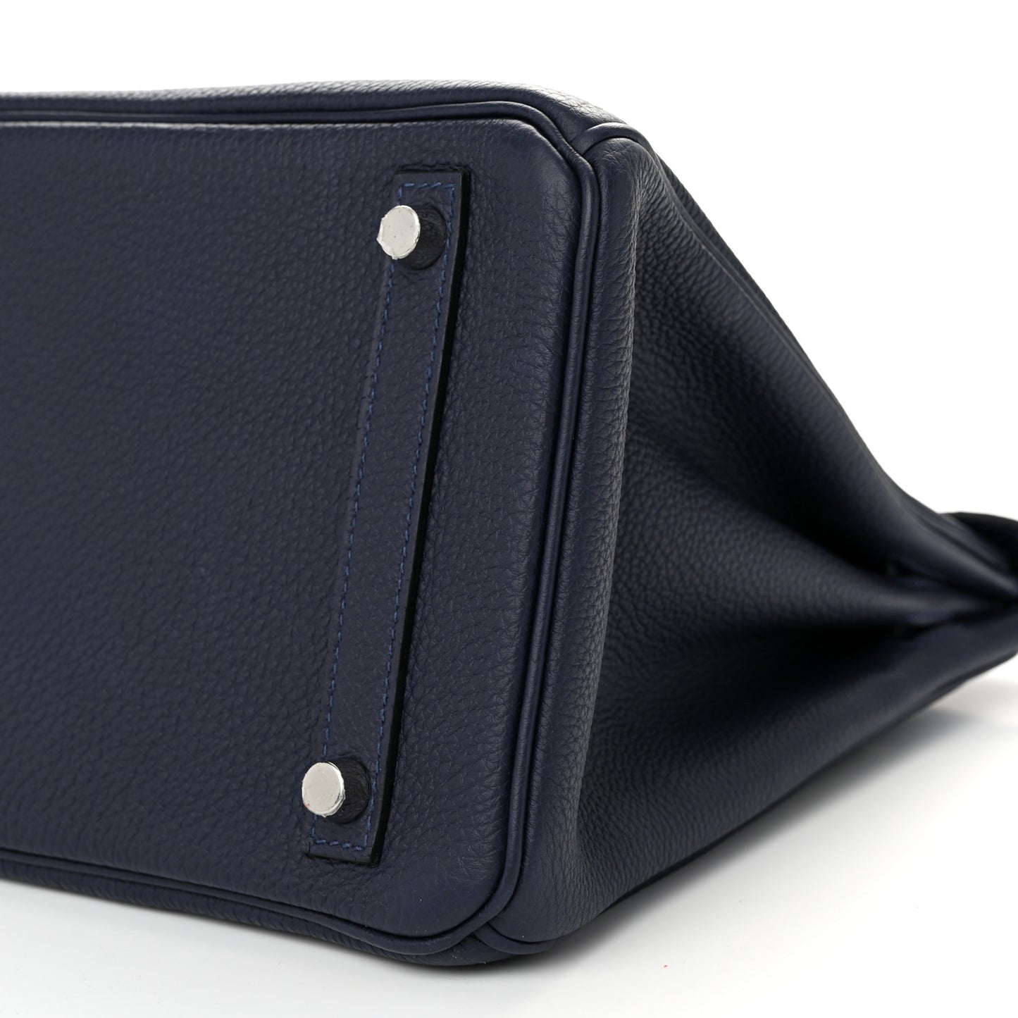 Togo Matte Alligator Birkin Touch 30 Bleu Nuit Bleu Indigo