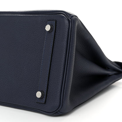 Hermes Togo Matte Alligator Birkin Touch 30 Bleu Nuit Bleu Indigo 10 of 13