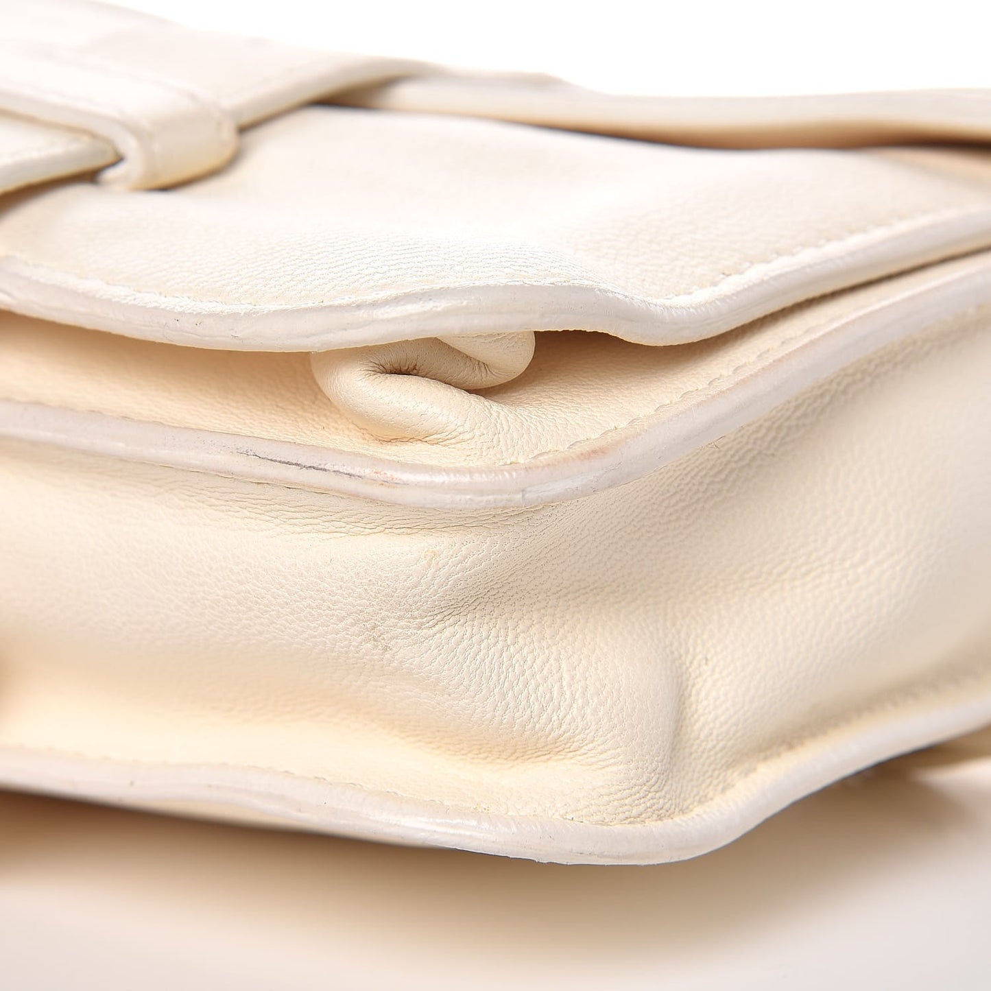 Lambskin PS1 Pochette Clutch Ivory