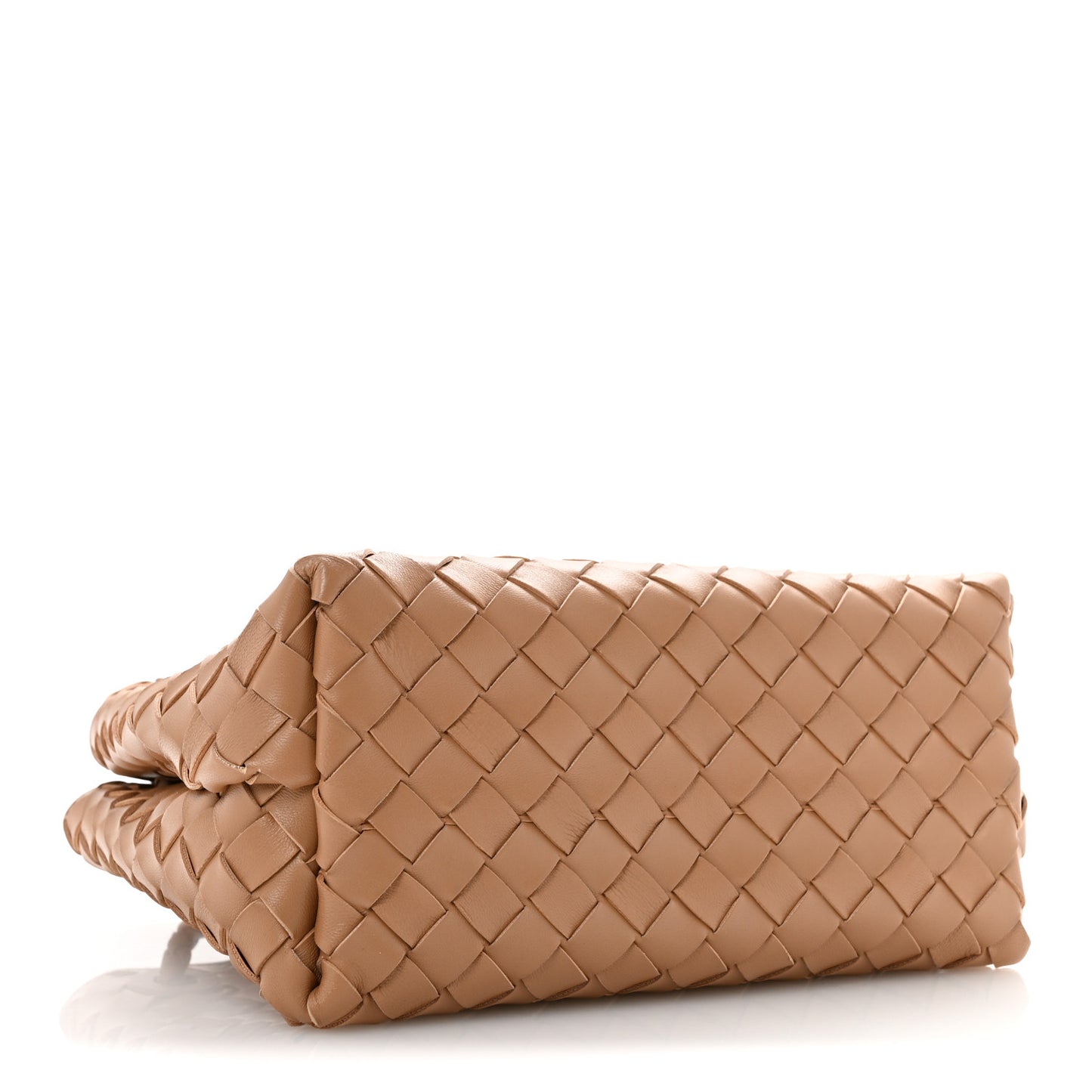 Nappa Intrecciato Small Andiamo Shoulder Bag Biscuit