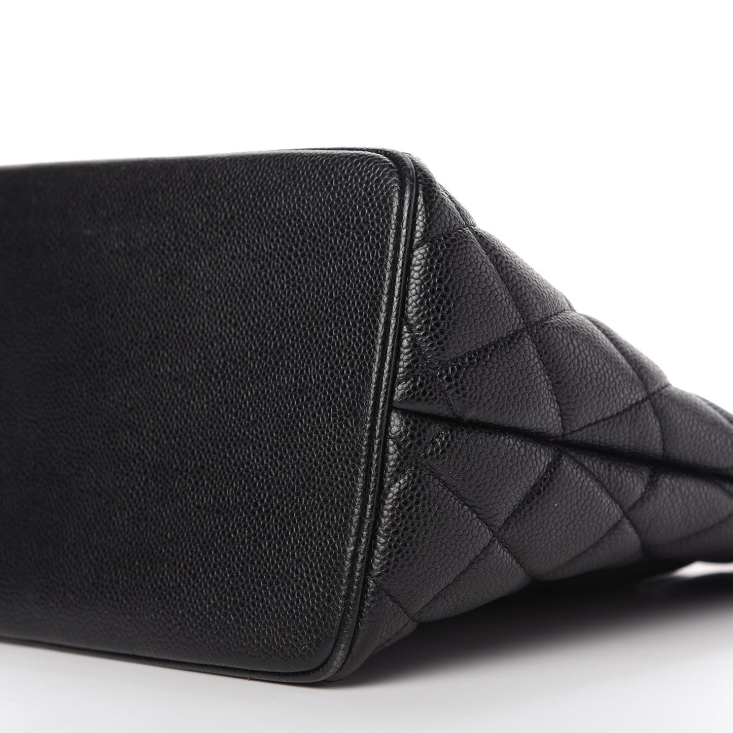 Caviar Quilted Medallion Tote Black