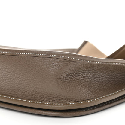 Hermes Taurillon Clemence Evelyne III PM Etoupe 9 of 10