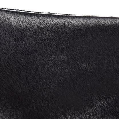 Chanel Glazed Crackled Calfskin Quilted Mademoiselle Flap Black 13 of 13