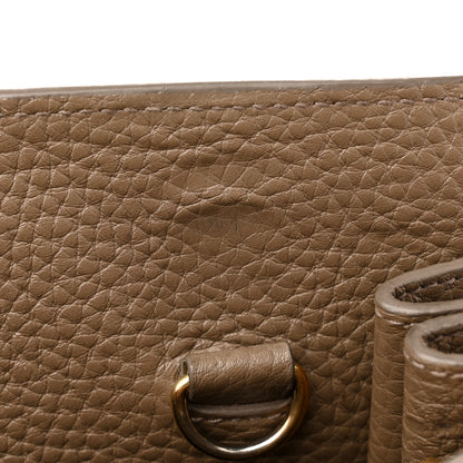 Saint Laurent Grained Calfskin Small Sac De Jour Taupe 11 of 22