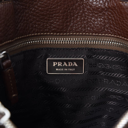 Prada Vitello Daino Shopping Tote Bruciato 7 of 10