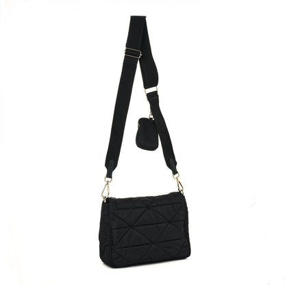 Prada Re-Nylon Quilted Padded Flap Shoulder Bag Black 2 of 10
