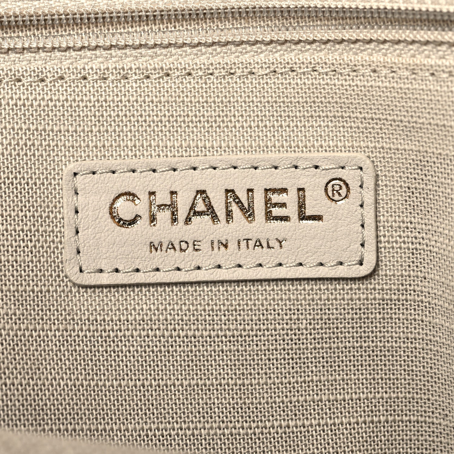 Chanel Mixed Fibers Small Deauville Tote Camel 7 of 12