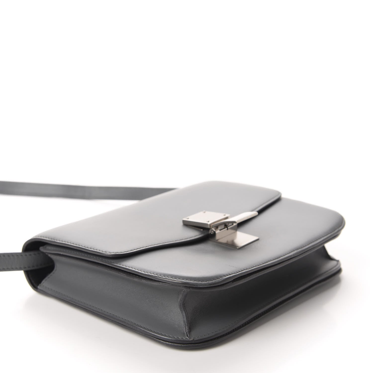 Celine Box Calfskin Medium Classic Box Flap Bag Grey 4 of 10