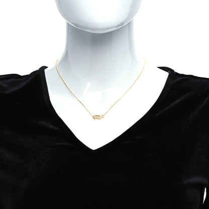 Roberto Coin 18K Yellow Gold Cognac Diamond Alligator Pendant Necklace 2 of 6