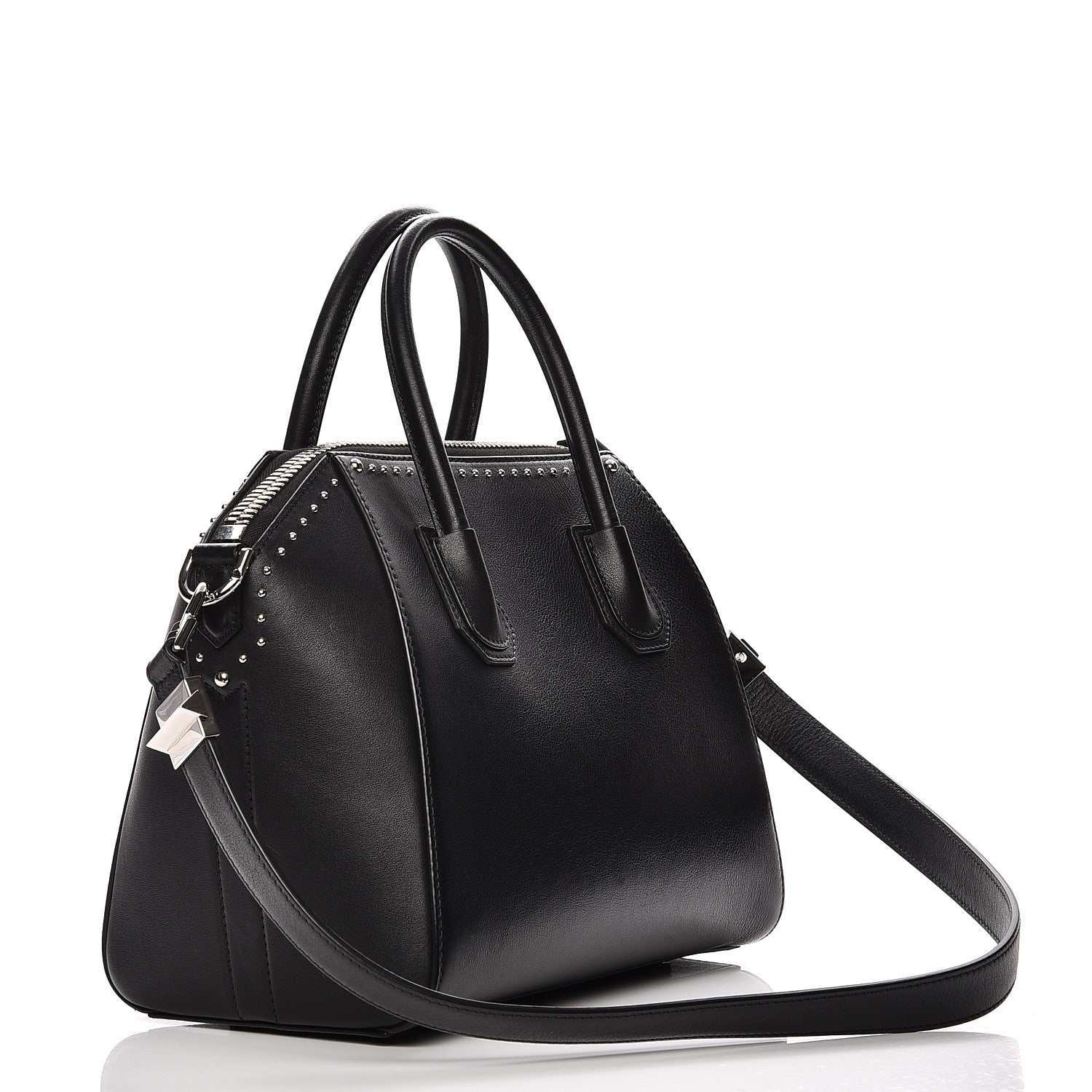 Givenchy Smooth Calfskin Small Studded Antigona Black 4 of 9