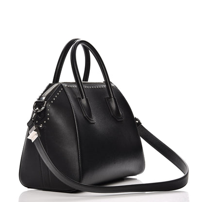 Givenchy Smooth Calfskin Small Studded Antigona Black 4 of 9