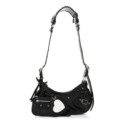 Balenciaga Agneau Arena Le Cagole Shoulder Bag XS Black 3 of 10
