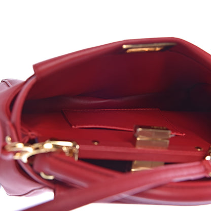 Fendi Nappa Mini Peekaboo Iconic Satchel Fragola 8 of 10