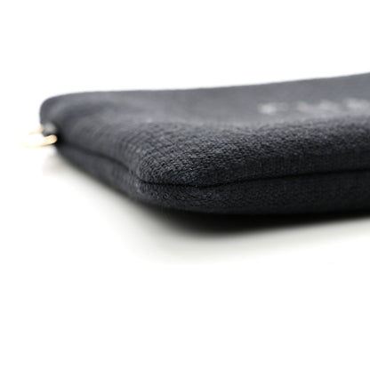 Chanel Mixed Fibers Small Deauville Pouch Black 8 of 9