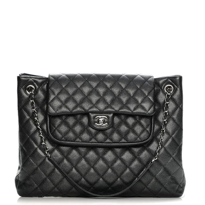 Chanel Caviar Quilted Flap Tote Black 1 of 8