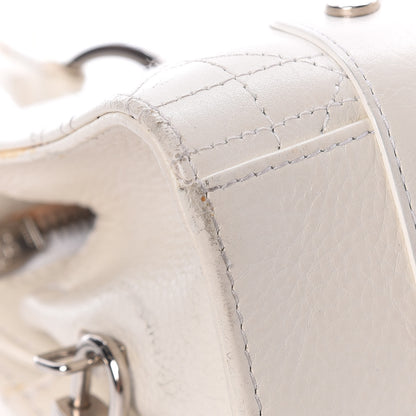 Christian Dior Calfskin Cannage Stitched East West Lady Dior White 12 of 29
