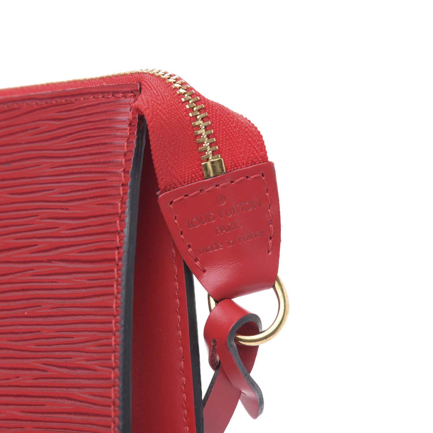 Louis Vuitton Epi Pochette Accessories 24 Castillan Red 8 of 9