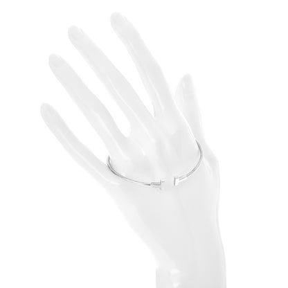 Tiffany 18K White Gold Narrow T Wire Bracelet 2 of 5