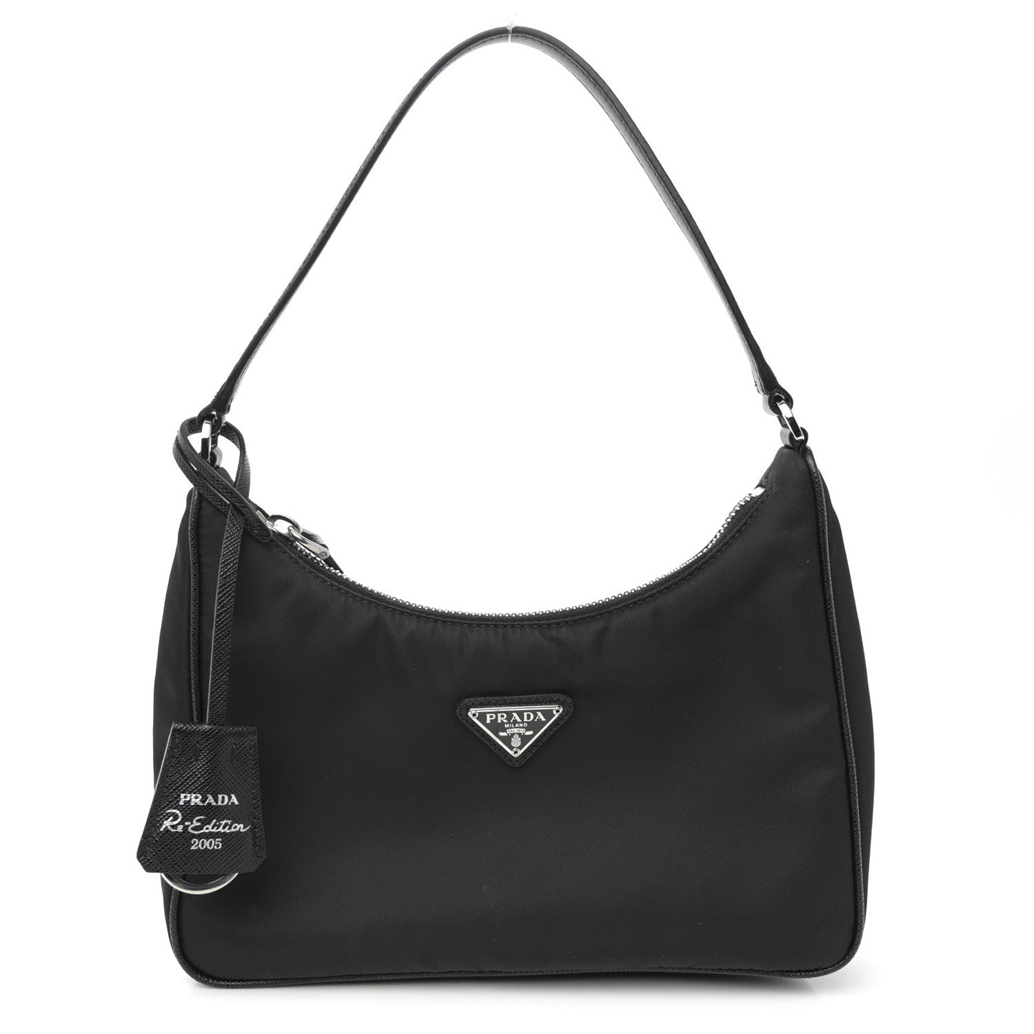 Prada Tessuto Nylon Saffiano Mini Re-Edition 2005 Bag Black 1 of 11