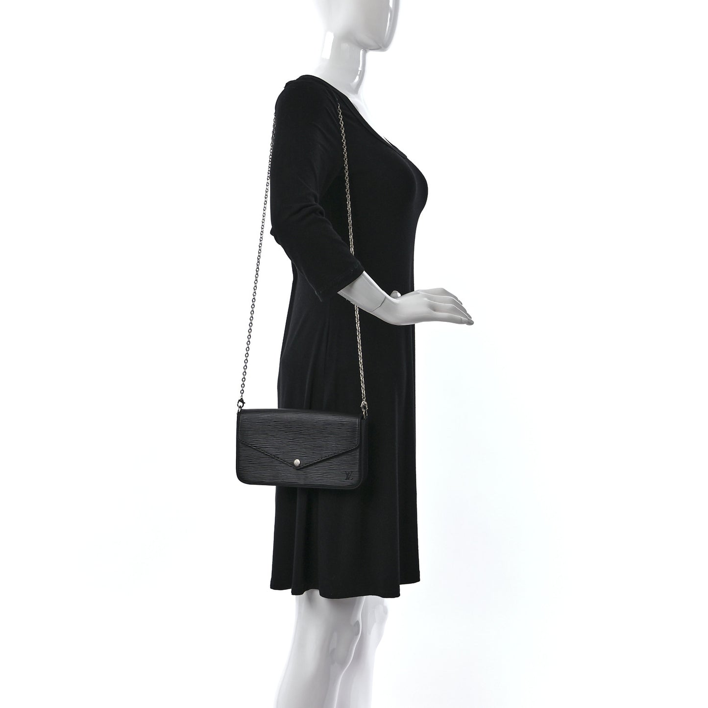 Epi Pochette Felicie Black