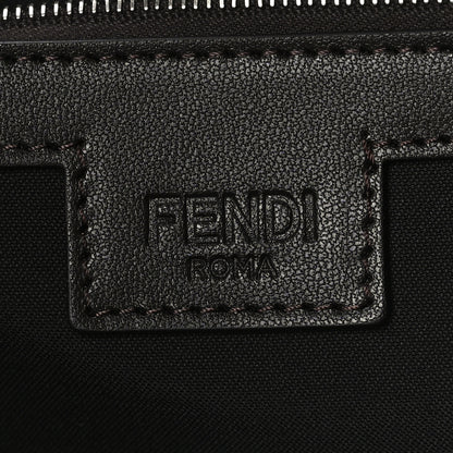 Fendi Recycled Fabric Jacquard Vitello Astro FF 1974 Shopping Tote Tobacco Moro Ebano 7 of 9