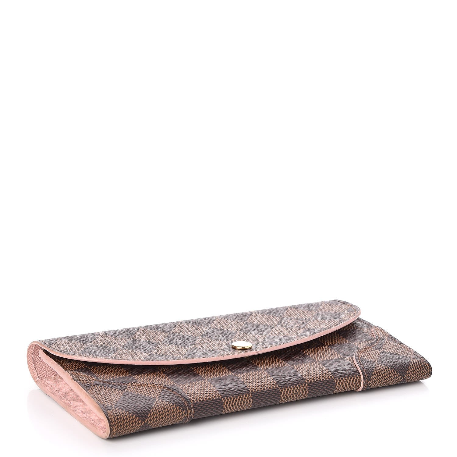 Louis Vuitton Damier Ebene Caissa Wallet Rose Ballerine 4 of 8