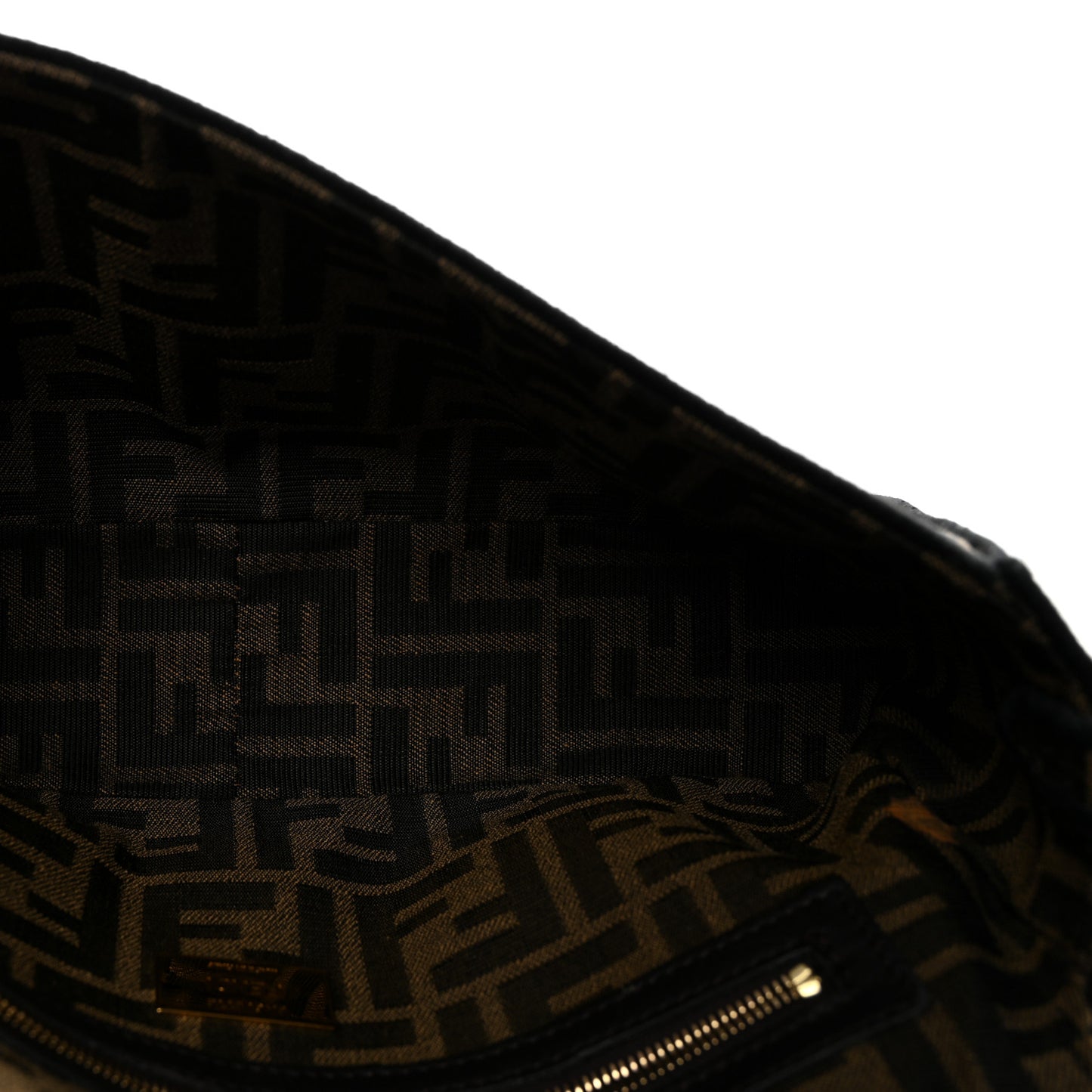 Fabric Jacquard FF 1974 Medium Baguette Tobacco Moro Black