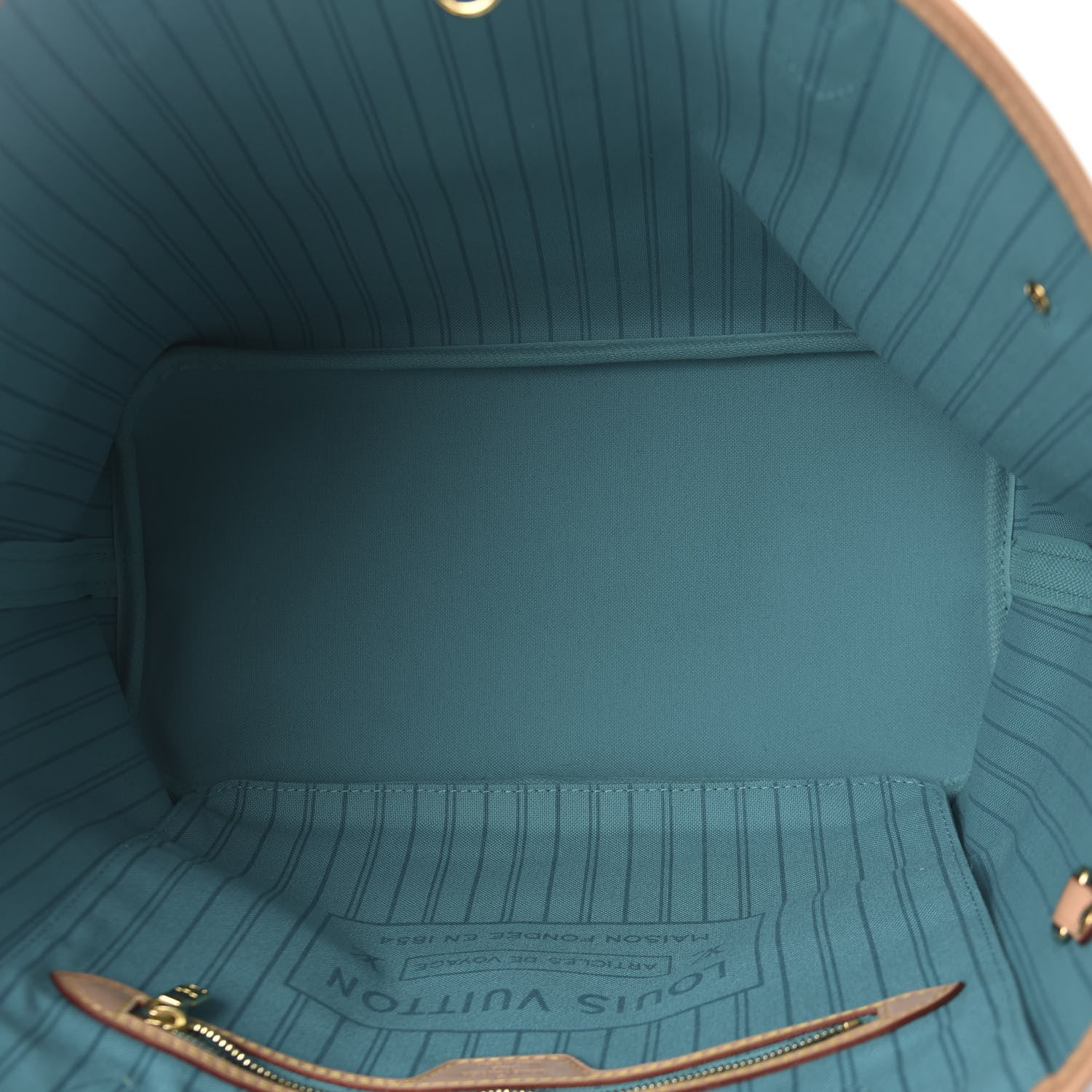 Louis Vuitton Monogram V Neverfull MM Turquoise 5 of 10