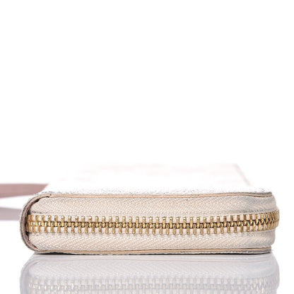 Louis Vuitton Damier Azur Clemence Wallet Rose Ballerine 8 of 9