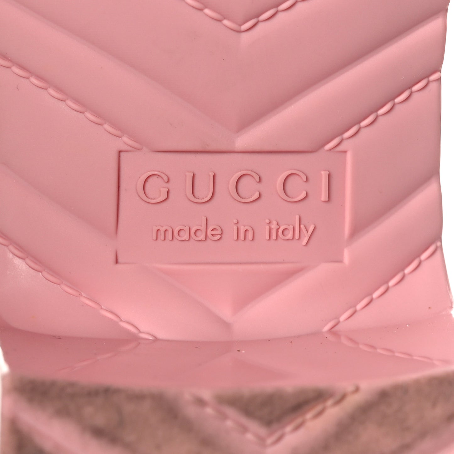 Rubber Gucci Logo Womens Platform 20/60mm Slide Sandals 37 Wild Rose
