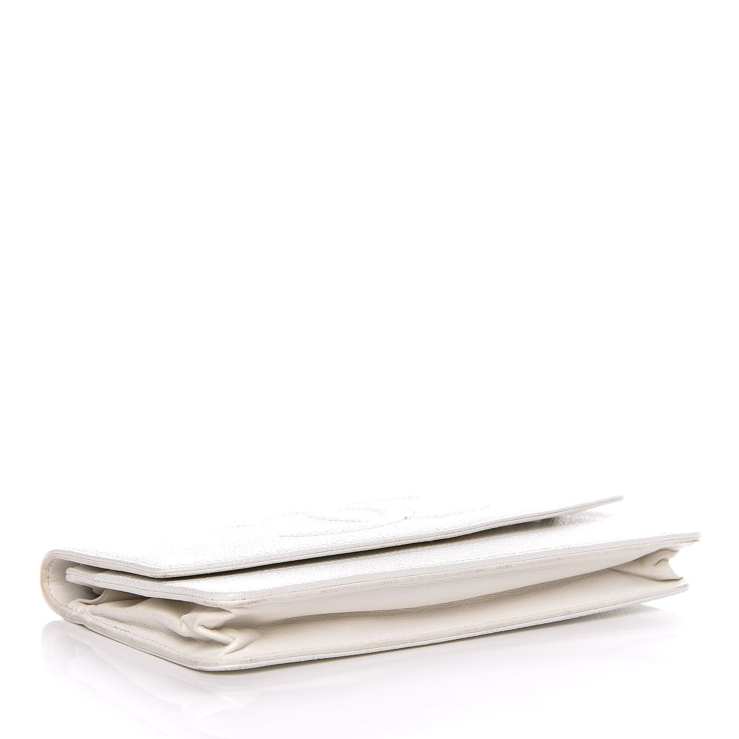 Chanel Caviar Timeless CC Wallet on Chain WOC White 4 of 18