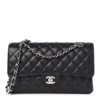 Chanel Caviar Quilted Medium Double Flap Black 1 of 8