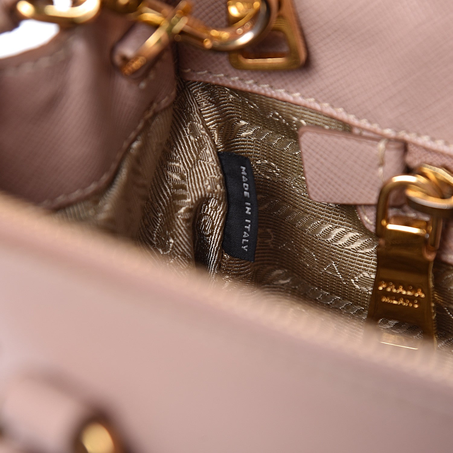 Prada Saffiano Small Galleria Double Zip Tote Cammeo 8 of 12