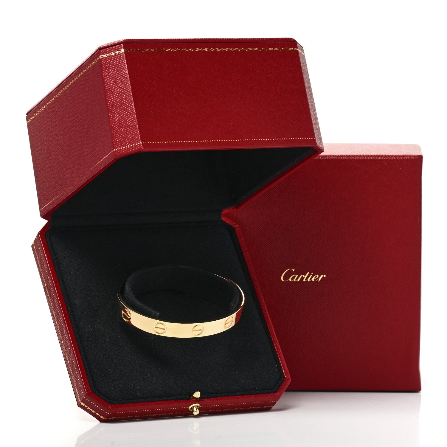Cartier 18K Yellow Gold LOVE Cuff Wide Bracelet 20 5 of 5