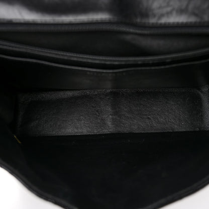 Chanel Distressed Patent Quilted Jumbo Single Flap Black 5 of 11