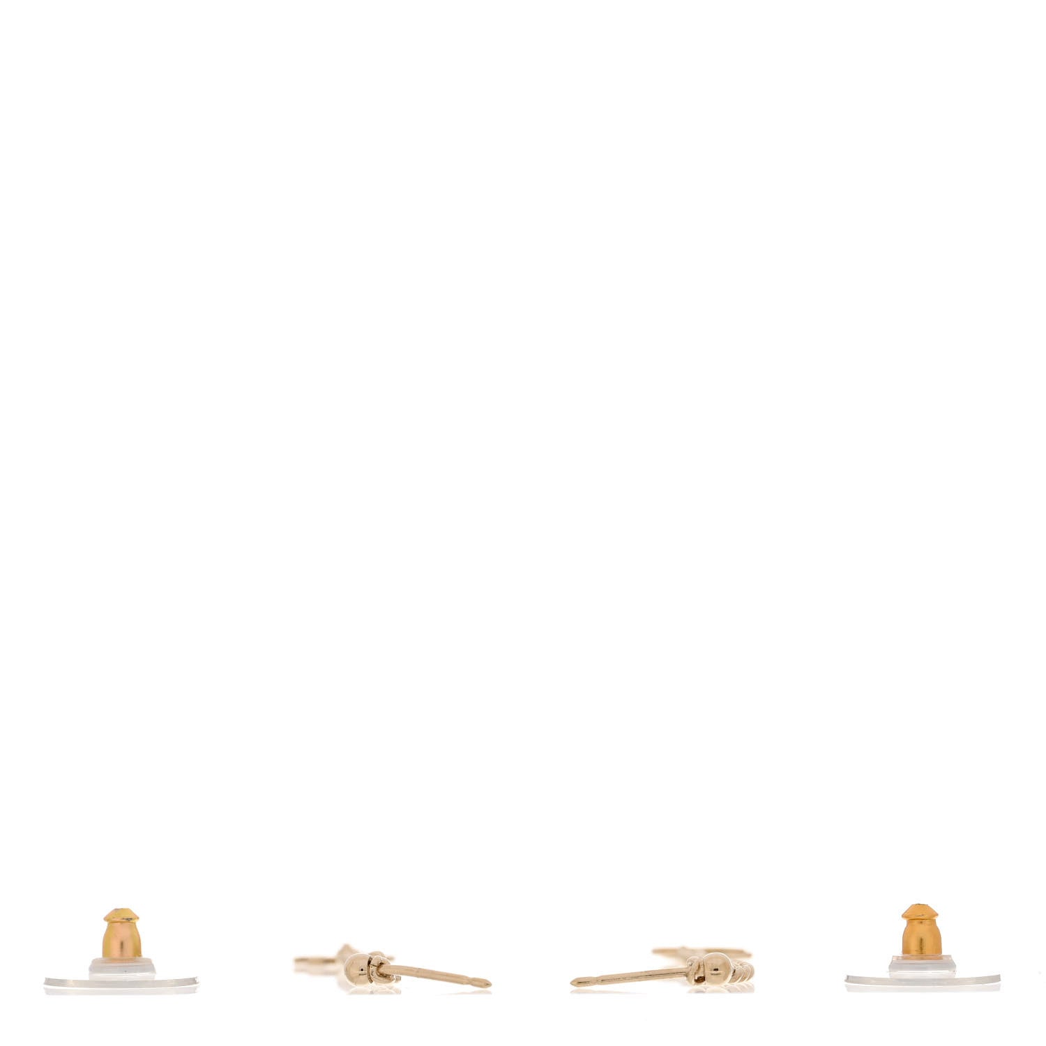 Chanel CC Long Drop Earrings Gold 3 of 4