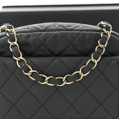 Chanel Caviar Quilted CC Day Camera Case Black 11 of 13