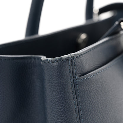 Chanel Calfskin Cerf Executive Shopper Tote Blue 17 of 17