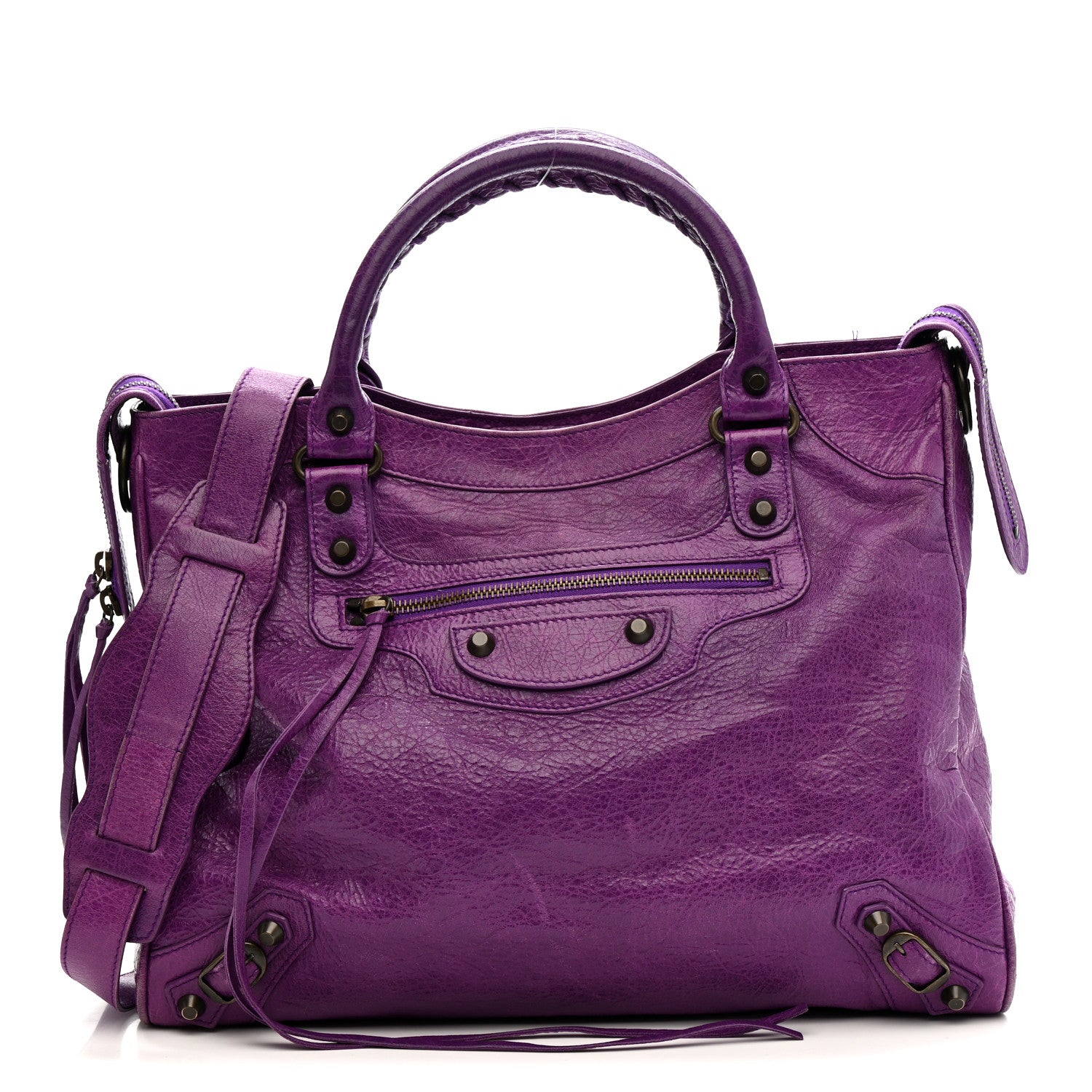 Balenciaga Agneau Classic Hardware Velo Ultraviolet 2 of 25