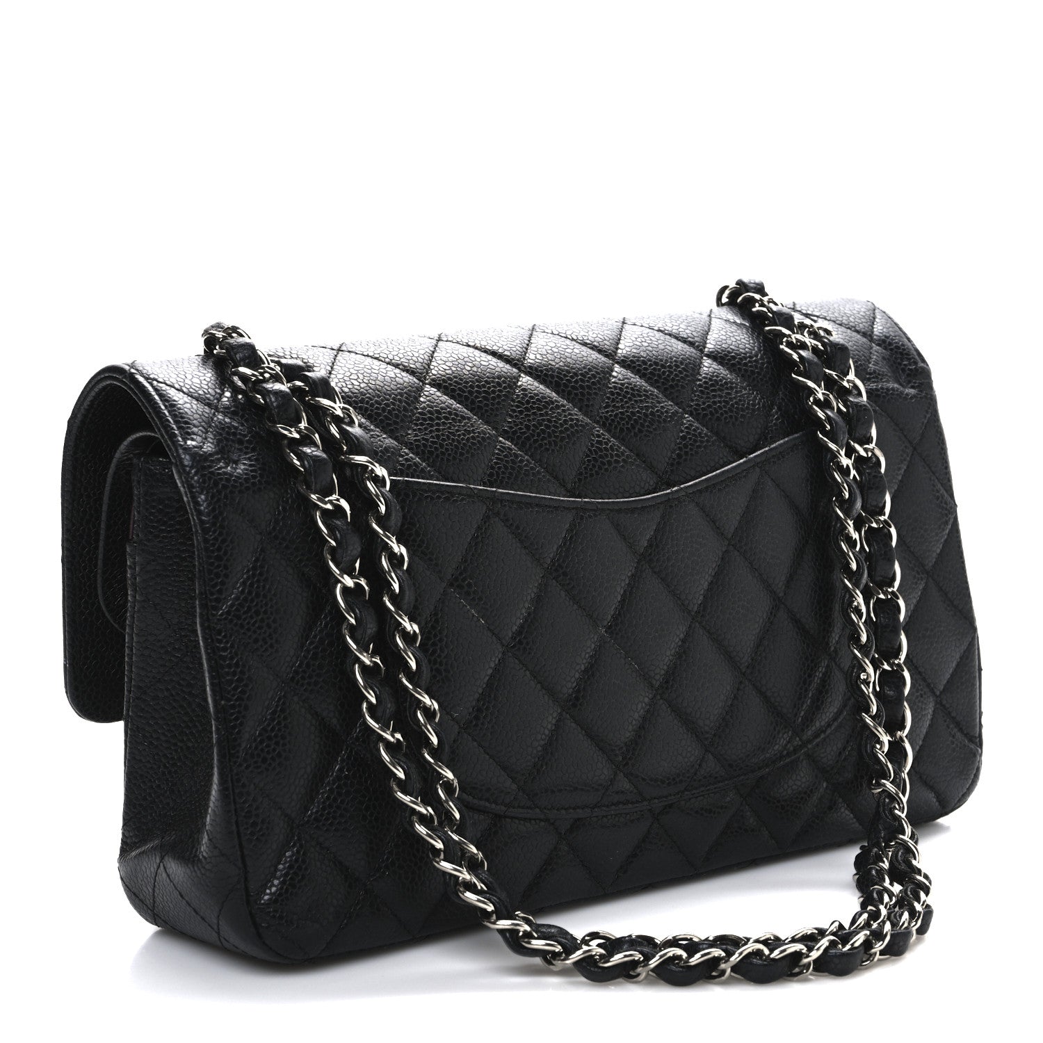 Chanel Caviar Quilted Medium Double Flap Black 3 of 11