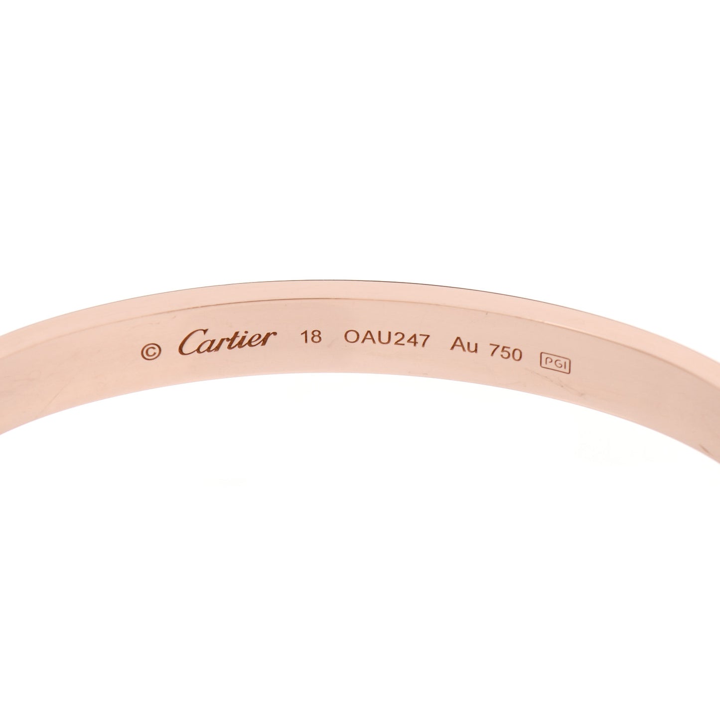 18K Pink Gold LOVE Bracelet 18