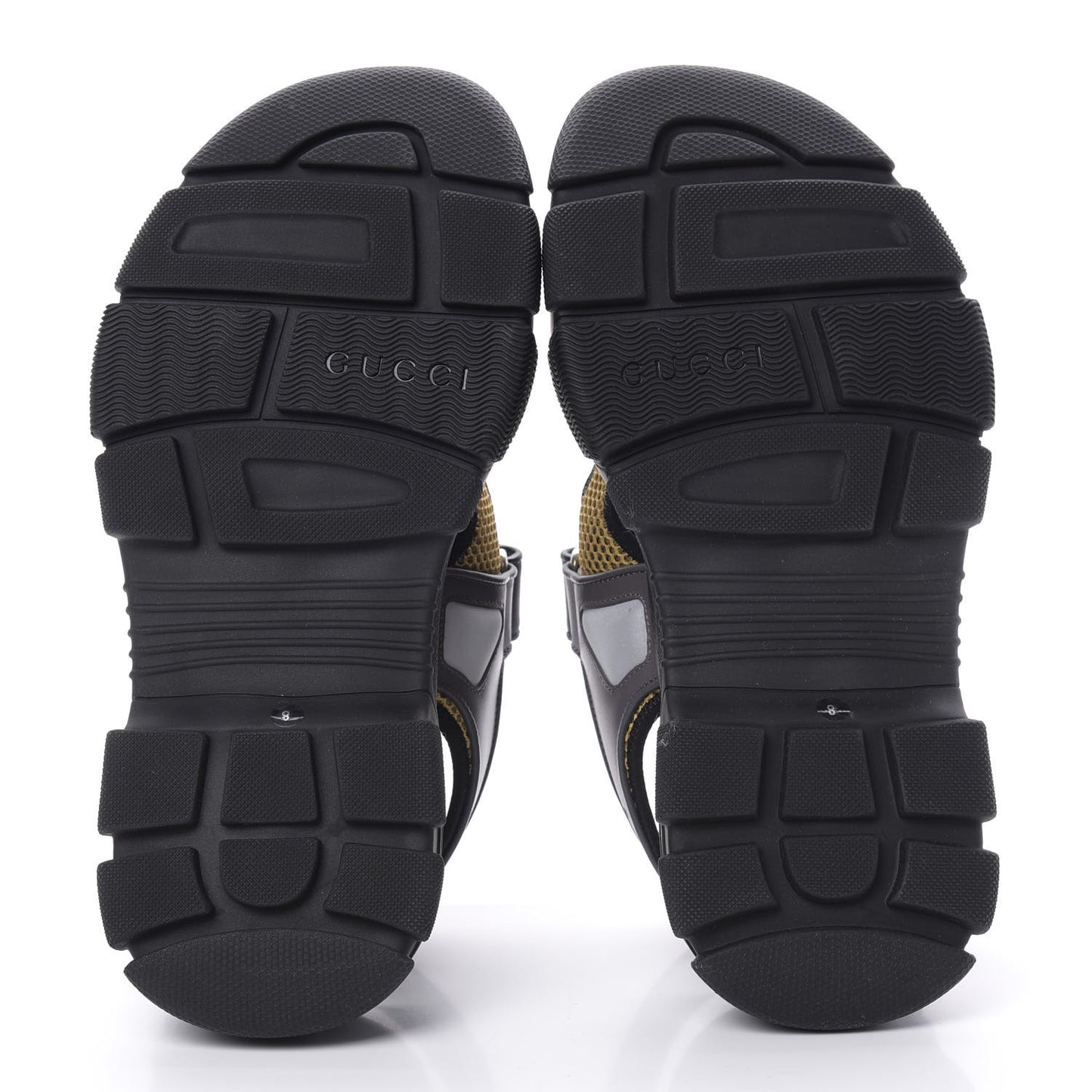 X SEGA Nappa Mesh Mens Aguru Sandals 8 Loess Black