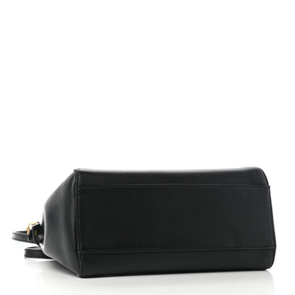 Fendi Nappa Mini Peekaboo Iconic Satchel Black 4 of 8