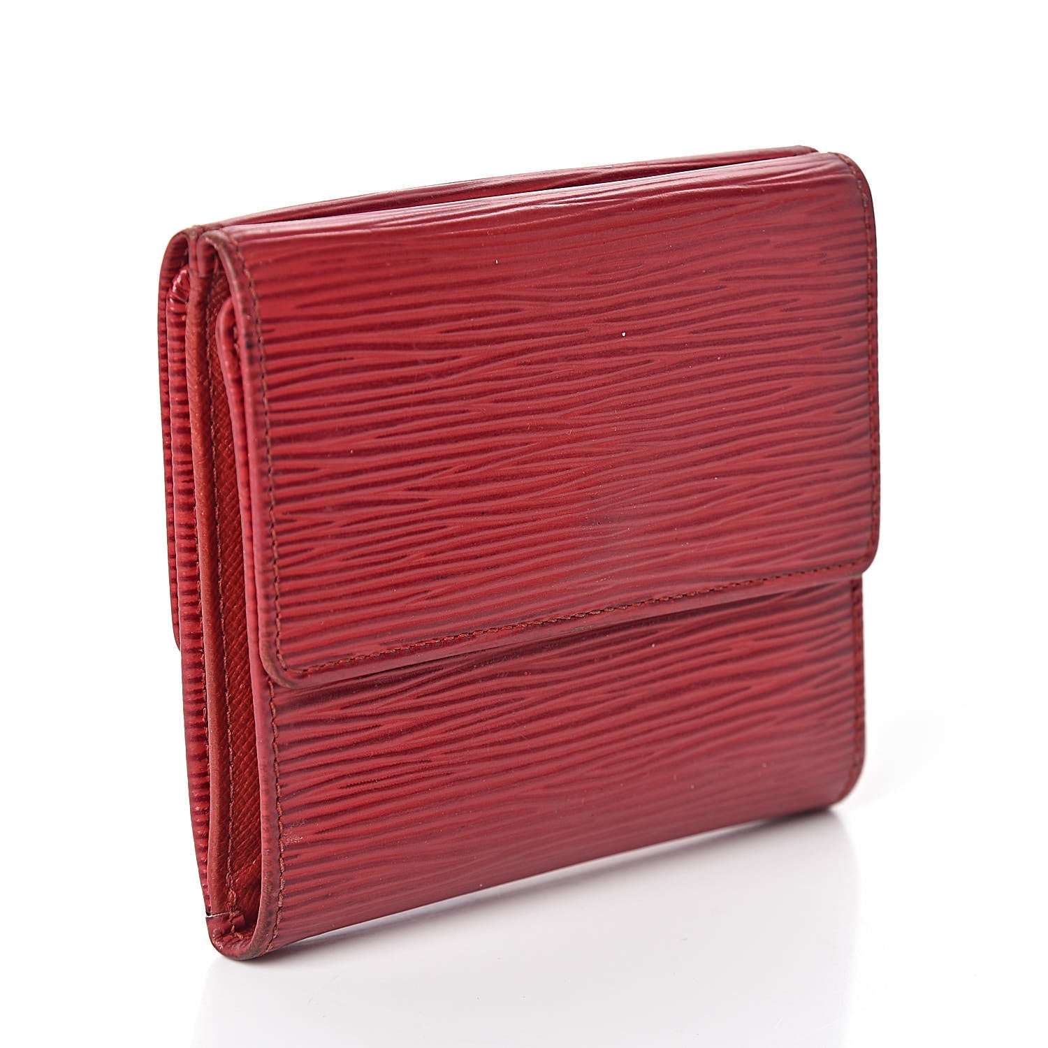 Louis Vuitton Epi Elise Wallet Castillan Red 3 of 6